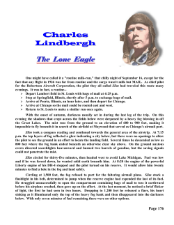 Charles Lindbergh The Lone Eagle