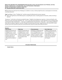 Practice Summative Assessment RL 8.3