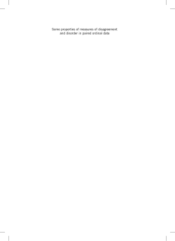 Some properties of measures of disagreement and disorder in