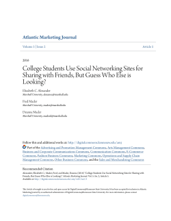 College Students Use Social Networking Sites for Sharing with