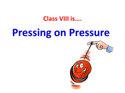 Pressing on Pressure - Nirmal Bhartia School