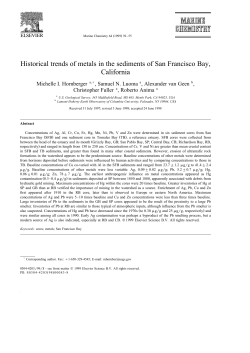 Historical trends of metals in the sediments of San Francisco Bay