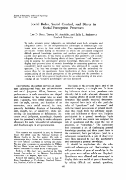 Social Roles, Social Control, and Biases in Social