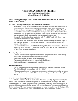 Internment - The Hudson River Valley Institute