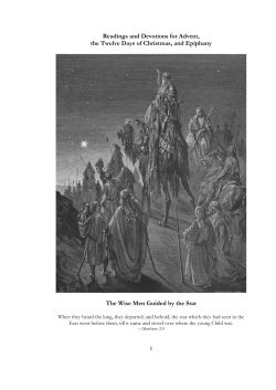 Readings and Devotions for Advent, the Twelve Days