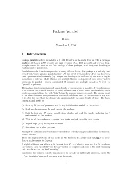 Package `parallel`