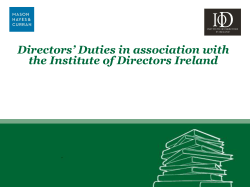 Directors` Responsibilities