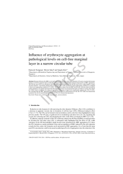 Influence of erythrocyte aggregation at pathological levels on cell
