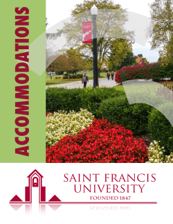 14 Visit Guide - St. Francis University