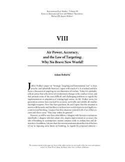 Air Power, Accuracy, and the Law of Targeting: Why No Brave New
