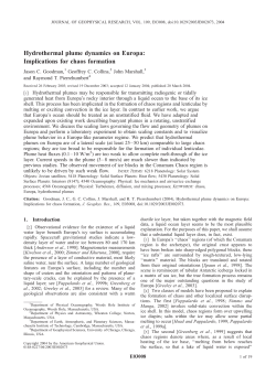 Hydrothermal plume dynamics on Europa