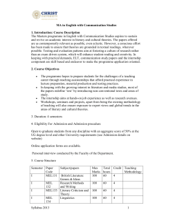 Syllabus 2013 1 MA in English with