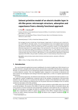 Solvent primitive model of an electric double layer in slit