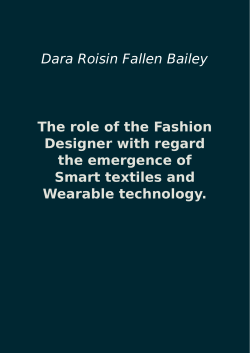 The role of the Fashion Designer with regard the emergence of