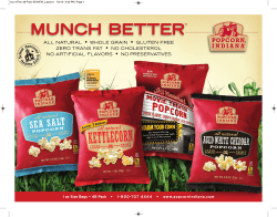 1 oz Size Bags &mdash; 48 Pack &bull; 1-800-707 4444 &bull; www.popcornindiana