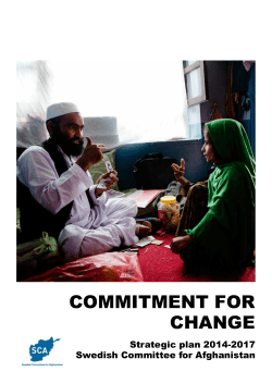 Commitment for ChAnge - Svenska Afghanistankommitt&eacute;n