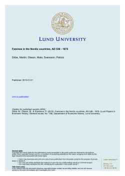 Famines in the Nordic countries, AD 536