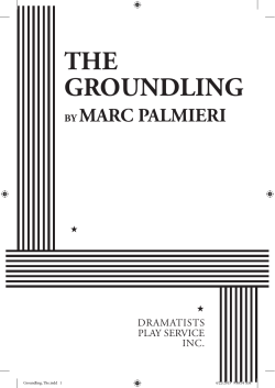 the groundling - Dramatists Play Service, Inc.