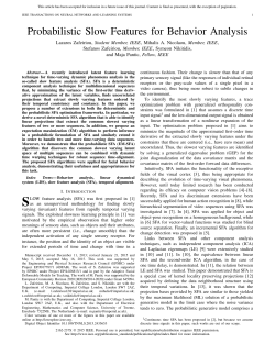 Probabilistic Slow Features for Behavior Analysis - i&middot;bug