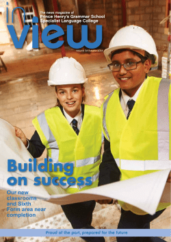 Building on success - Prince Henrys Grammar School