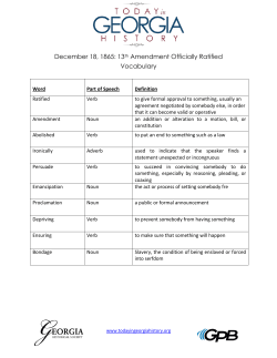 December 18, 1865 - Today In Georgia History
