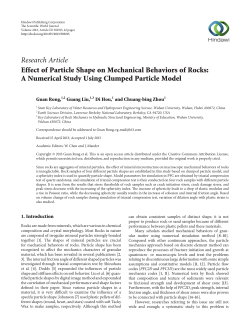 Effect of Particle Shape on Mechanical Behaviors of Rocks: A