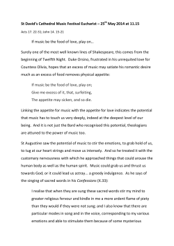 St David`s Cathedral Music Festival Eucharist &ndash; 25 May 2014 at