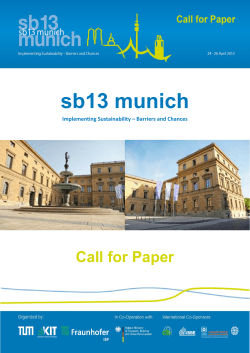 sb13 munich - Informationsportal Nachhaltiges Bauen