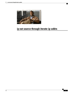 ip nat source through iterate-ip
