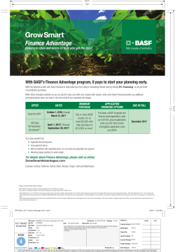 Finance Advantage - BASF Ag Products
