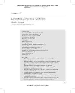 Generating Monoclonal Antibodies