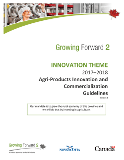 INNOVATION THEME - Government of Nova Scotia