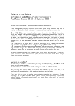 Satellites: Art and Technology