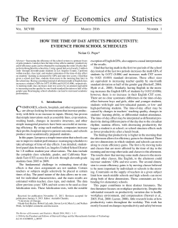 How the Time of Day Affects Productivity