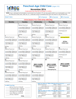 Preschool-Age Child Care