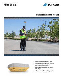 HiPer SR GIS - Topcon Positioning Systems