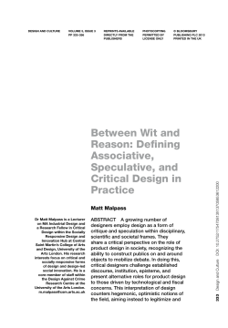 Between Wit and Reason: Defining Associative, Speculative, and