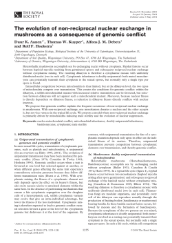 The evolution of non-reciprocal nuclear exchange in