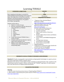 Minnesota Alliance for Geographic Education http://lt.umn.edu/mage/