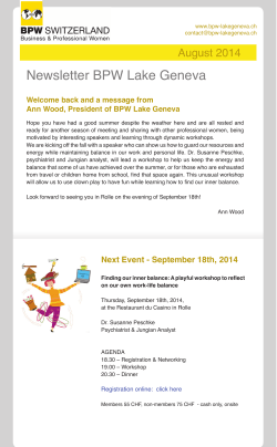Newsletter BPW Lake Geneva