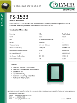 PS-‐1533 - Polymer Science, Inc.