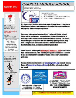 Feb. 2017 Newsletter - Northwest Allen County Schools