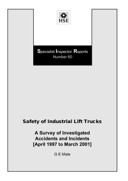 SIR60 - Safety of Industrial Lift Trucks