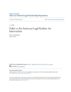 Fuller vs. the American Legal Realists: An Intervention