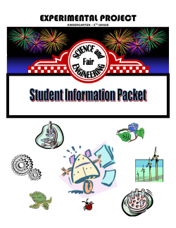 STUDENT Information Packet - EXPERIMENT