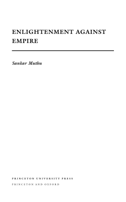 enlightenment against empire