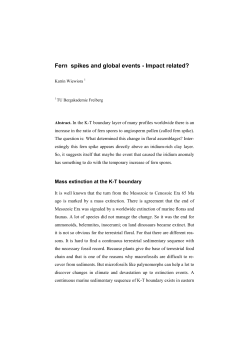 Fern spikes and global events