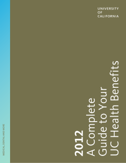 A Complete Guide to Your UC Health Benefits