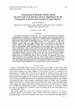 Fluctuations in Buoyant Density during Significance