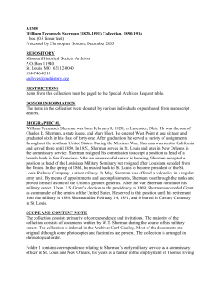 Sherman, William Tecumseh, Collection